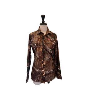 Under Armour Women's Realtree Camouflage Performance Field Hunting Shirt Small